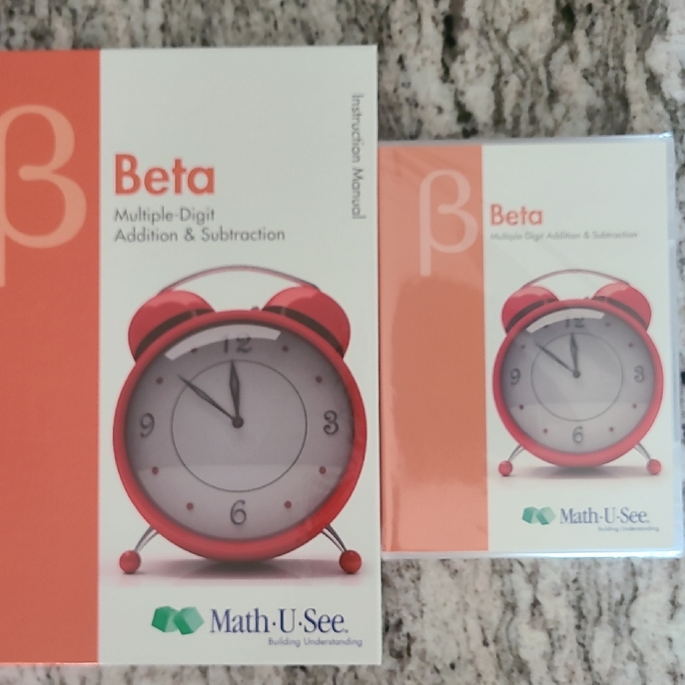 Math-U-See Beta Instruction Manual and DVD Set